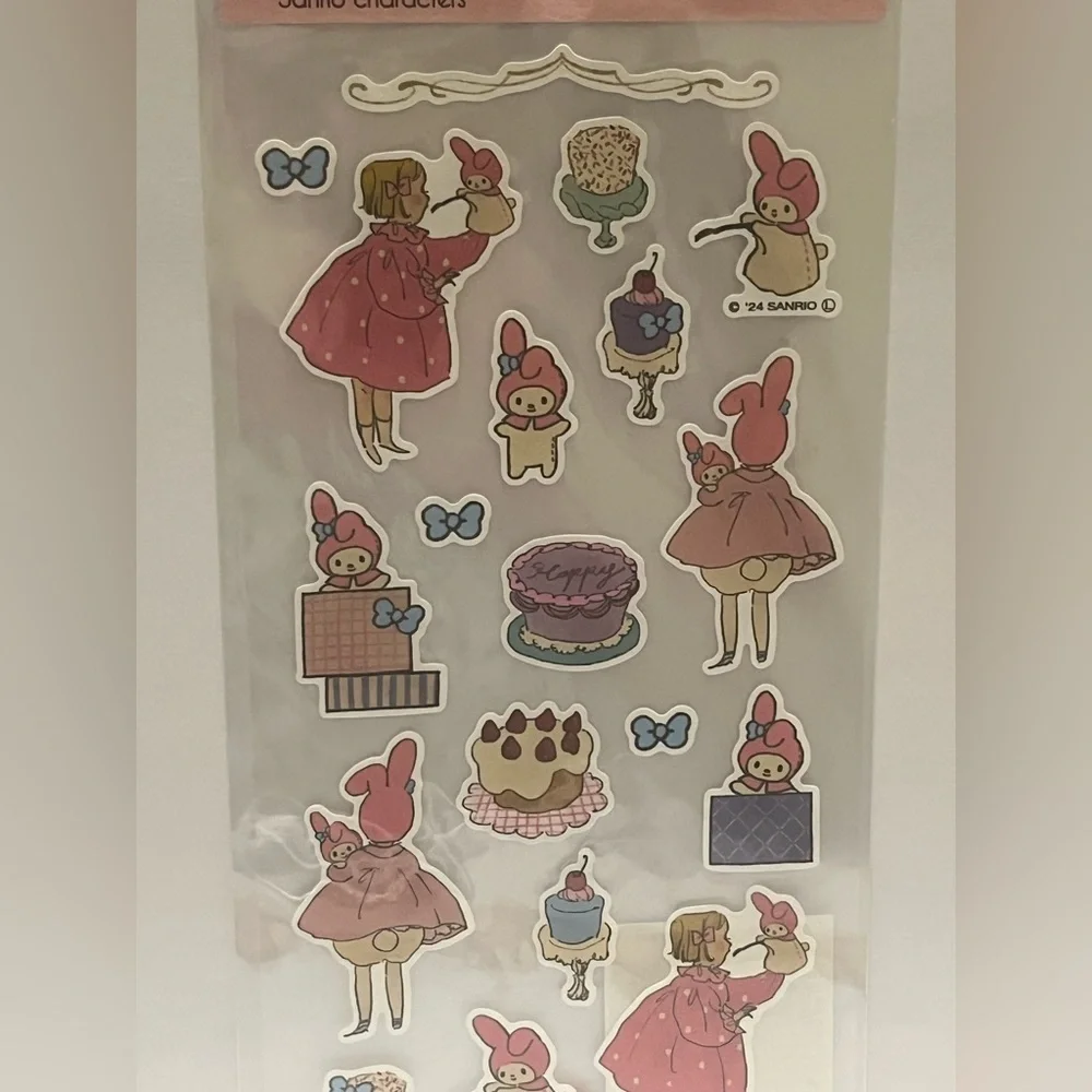 My Melody-Kurahashi Rei Cake Sticker Sheet